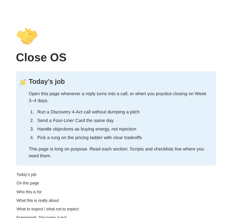 Close OS: Make replies count